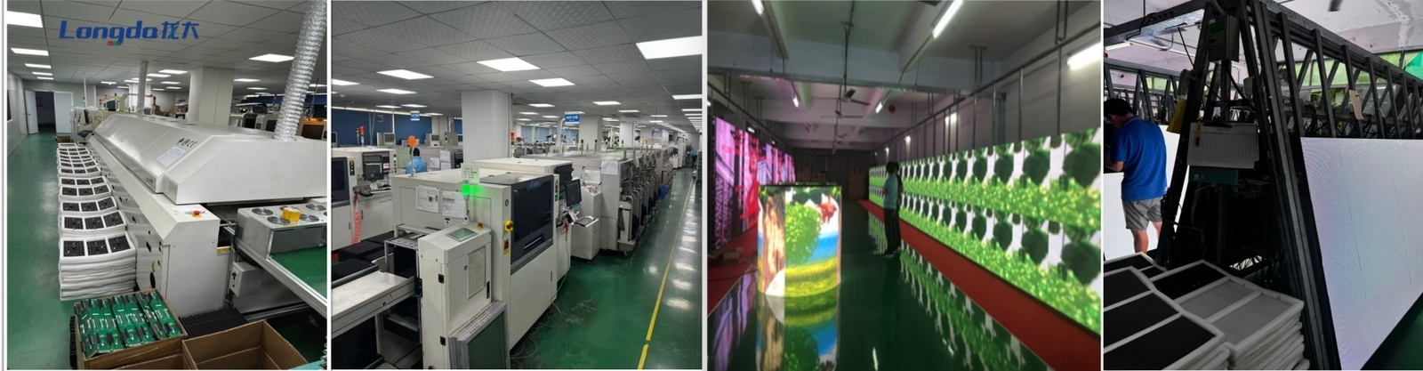 Pantalla de cristal transparente del LED