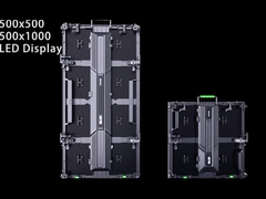 Cabinet de aluminio tanto para interiores como para exteriores con módulos de pantalla led de 250*250 mm