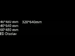 Cuatro tamaños diferentes de gabinetes de aluminio para módulos de pantalla LED