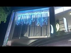 Pantalla LED de rejilla transparente de 3m*2.5m para escaparate de tienda minorista