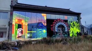 Caja de pantalla transparente LED