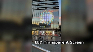 Pantalla LED transparente semiexterior