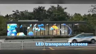 Pantallas transparentes del LED