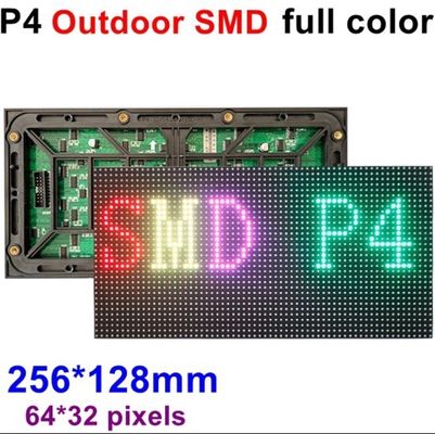 Módulo de pantalla LED a todo color SMD P4 para exteriores HD de 320x160 mm