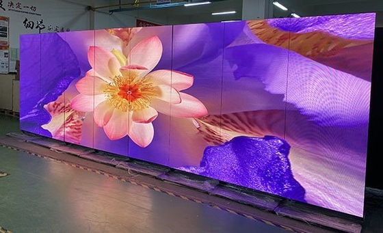 Pantalla LED para publicidad en interiores HD P1.25, reproductor de video para tiendas y salones