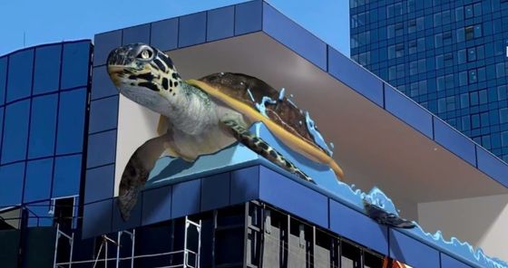 P5.71 RGB Soporte de aluminio Pantalla LED 3D profesional para exteriores a simple vista