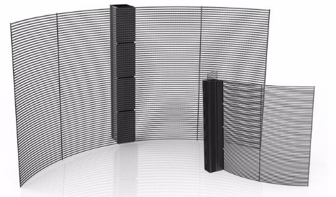 Ahorros de energía llevados ven a través la pared 800W/M2 5000cd de la pantalla