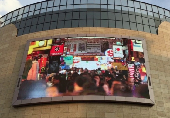 El panel de exhibición llevado al aire libre de Longda para la ESTRELLA de la publicidad 256RGB P8 NOVA