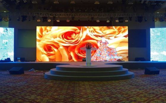 Alquiler de pantalla LED de fondo de escenario Longda, gabinete de aluminio fundido a presión