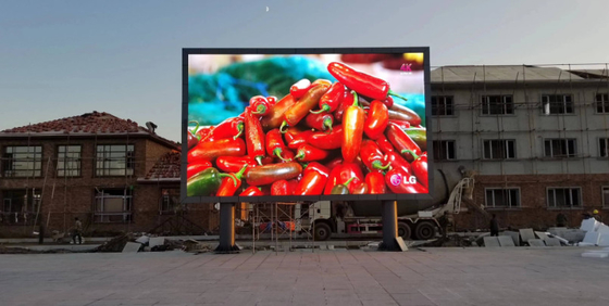 el vídeo al aire libre de 300W P8 P10 LED empareda el hierro a todo color de la exhibición impermeabiliza el ² de los 7000cd/M