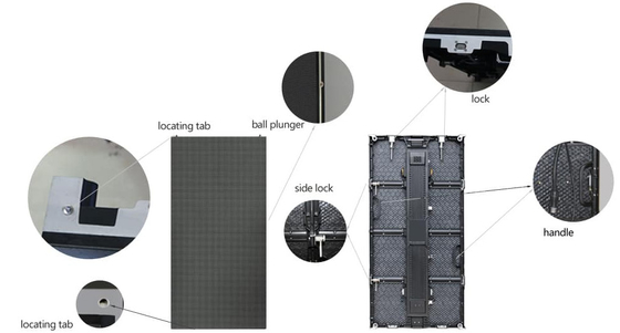 Pantalla LED del alquiler del sistema 3.91m m de Novastar ángulo de visión de 140 grados