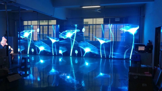 Pantalla LED transparente de alta resolución con amplia gama de colores