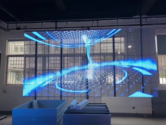 Pantalla LED transparente de alta resolución con amplia gama de colores
