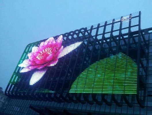 Amplia gama de colores Pantalla LED de vidrio transparente Ligero