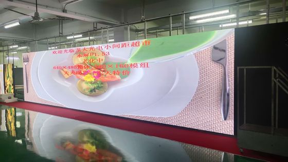 1.25mm Alto brillo Pequeños píxeles de pantalla LED Max. 800W/m2 para pantalla de interior