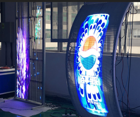 Pantalla LED transparente brillante Visuales de alta definición