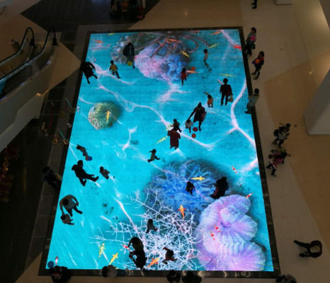 Pantalla LED interactiva duradera para interiores/exteriores con control remoto / control DMX