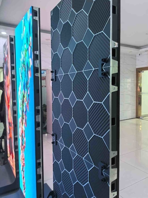 Pantalla LED P2.5 plegable para interiores HD con soporte para póster, para videowall en centros comerciales