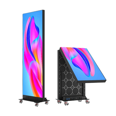 Poster LED plegable, Poster LED esplicable y Display de Poster LED móvil P1.86 GOB