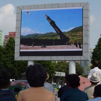 Paredes video llevadas al aire libre IP65 de P4mm que hacen publicidad de los puntos M2 CCC de la pantalla de visualización 62500