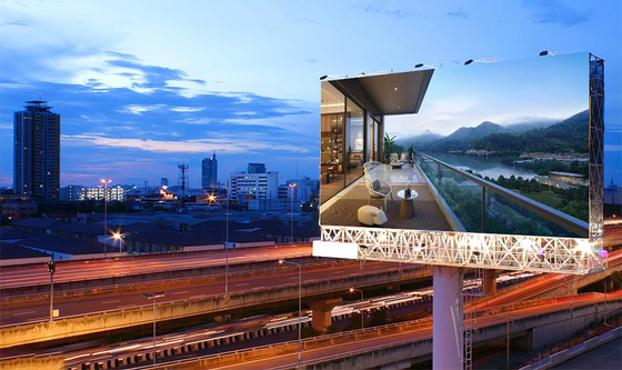Pared video llevada al aire libre de encargo 1R1G1B 3 en 1 pantalla LED de P4mm