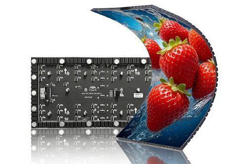 Panel de pantalla de matriz de módulo flexible LED 3840Hz ISO14001 Instalación de succión magnética