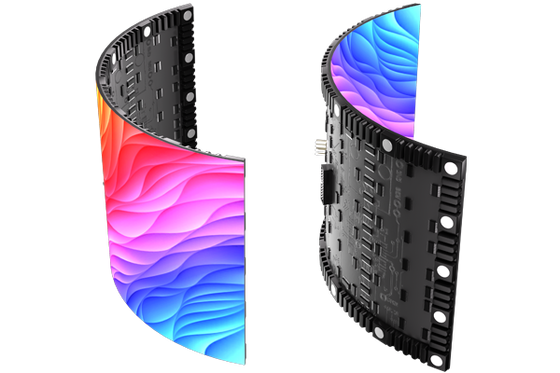Pantalla LED curva P5 1R1G1B a todo color para exteriores con gran ángulo de visión