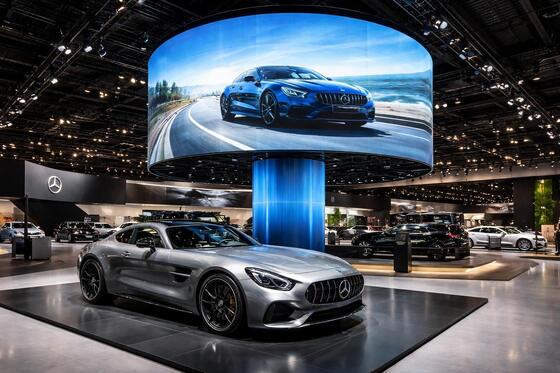 P1.538 Pantalla LED de vídeo curva RGB para interiores a todo color 3840Hz