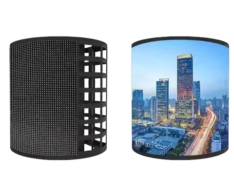 192*192m m SMD 2121 curvado distancia de visión llevada del gabinete de exhibición P3mm los 30m