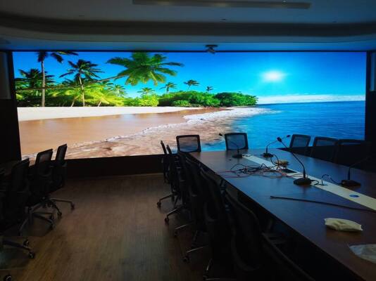 P1.86 Pequeños píxeles LED espesor peso ligero gabinete LED Aplicar para exhibición en museos