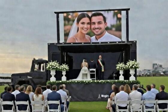 Exploración video 16 AC220V de la pantalla de visualización 1 de la pared de la boda LED de HD IC 2153 522nm