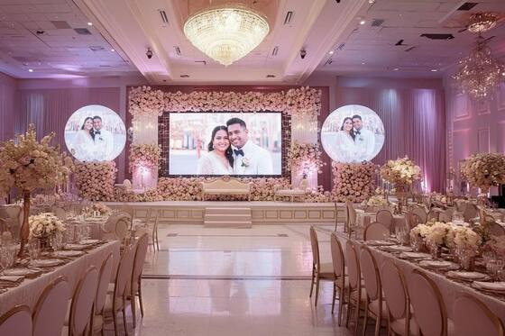 500x1000mm gabinete Modular LED paneles de visualización de bodas LED alquiler de pantalla