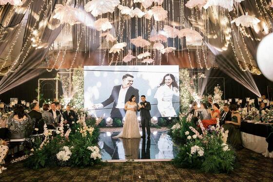 La pantalla llevada DJ de la boda impermeable de PH4.81mm llevó la exhibición 1R1G1B ISO9001