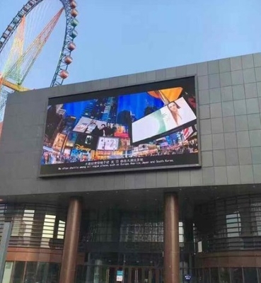 Artículo llevado curvado al aire libre del panel 256*128m m RGB del frente P4 de la tienda