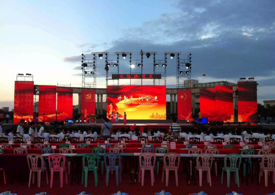 Pantalla LED de alquiler SMD 2020 500x1000m m IP65 de la pantalla comercial del concierto