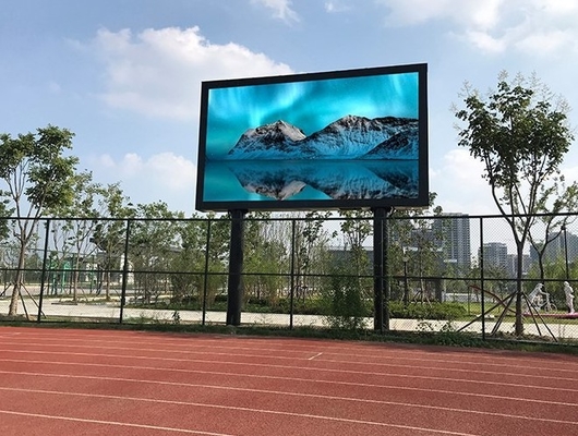 281 trillón gabinetes de aluminio electrónicos de la cartelera AC110 P10 RGB del módulo de la pantalla llevada