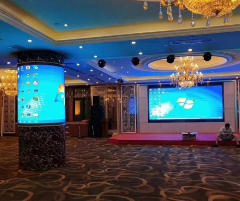 P1.86 Display Cabinet con LED suave 2800 ~ 3840 HZ Módulo flexible