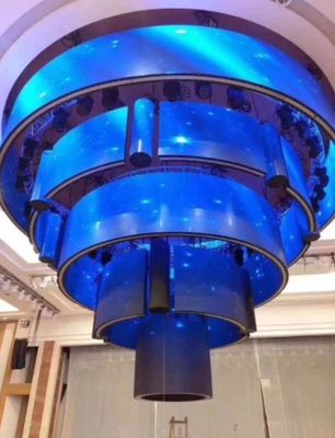 Panel de pantalla de matriz de módulo flexible LED 3840Hz ISO14001 Instalación de succión magnética