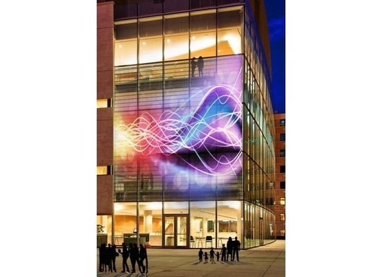 IP43 IC 2038 LED Pantalla transparente Led Pared W24*H120 Puntos CE ROHS
