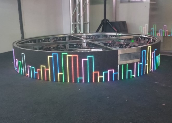 exhibición llevada plegable flexible 1200Hz del módulo P4 de 240 * de 120m m LED