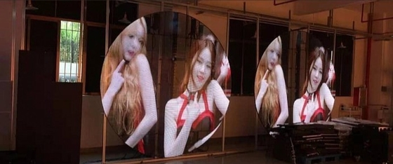 La publicidad de pantalla transparente del vidrio LED de 100 de los x 50cm exhibe a la FCC del ODM de 32873 pixeles