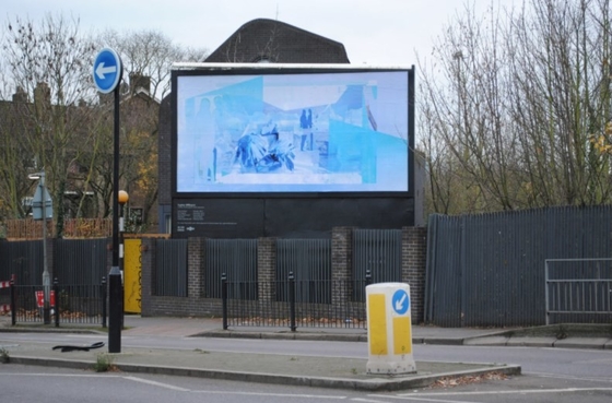 Paredes video llevadas al aire libre IP65 de P4mm que hacen publicidad de los puntos M2 CCC de la pantalla de visualización 62500