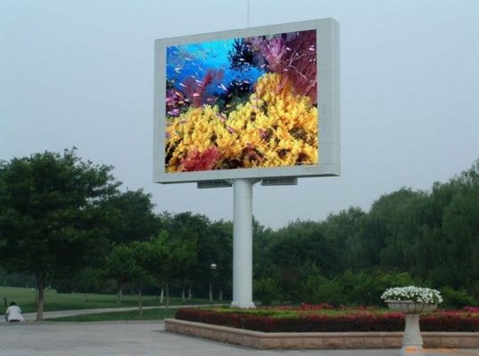 ODM P3.076 Paredes de vídeo LED al aire libre LED Panfletos fijos ISO14001 1R1G1B Publicidad