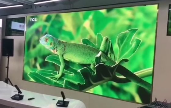 Pantalla LED de paso pequeño con relación 16:9, pantalla de píxeles para interiores P0.93 P1.25 P1.56 P1.875 ODM