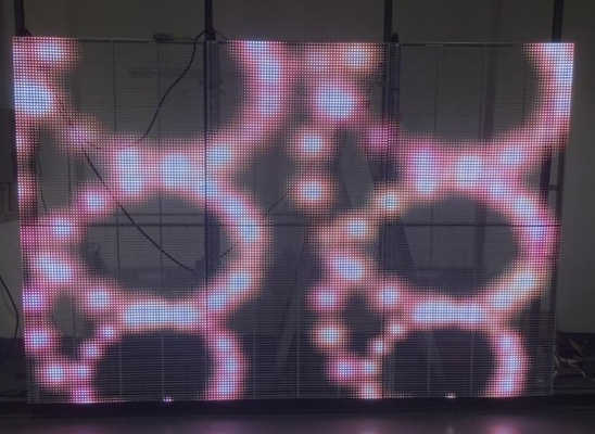 La pantalla video transparente RGB de la pared de AC85V LED llevó la pantalla de visualización de la ventana
