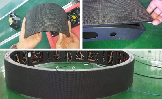 Echada suave P2.5 del pixel del panel del módulo suave SMD de la pantalla LED de la flexibilidad del ODM del OEM