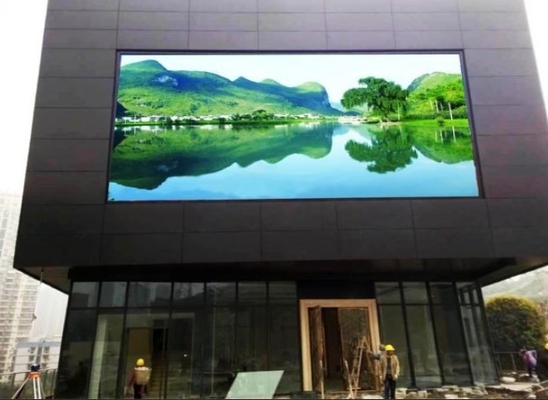 Pantallas LED video al aire libre modificadas para requisitos particulares de la pared del LED que funden los gabinetes a troquel de aluminio